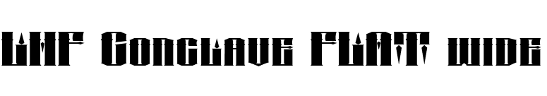 LHF Conclave FLAT wide font preview