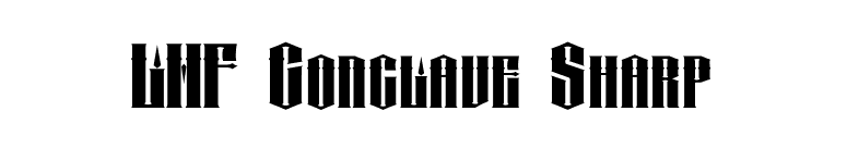 LHF Conclave Sharp font preview
