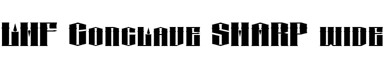 LHF Conclave SHARP wide font preview