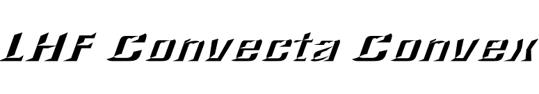 LHF Convecta Convex font preview