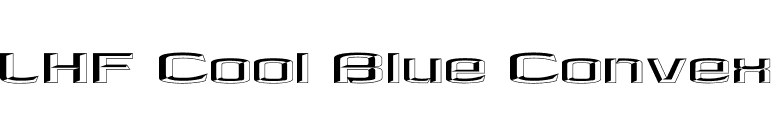 LHF Cool Blue Convex font preview