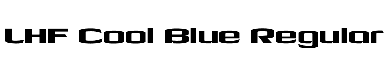LHF Cool Blue Regular font preview