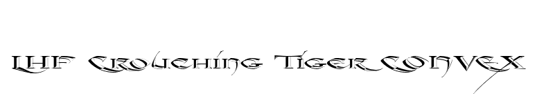 LHF Crouching Tiger CONVEX font preview