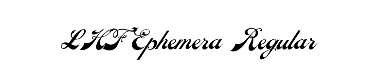 LHF Ephemera Regular font preview