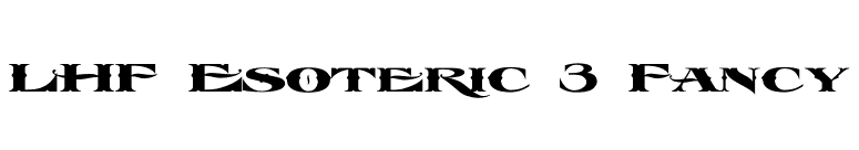 LHF Esoteric 3 Fancy font preview