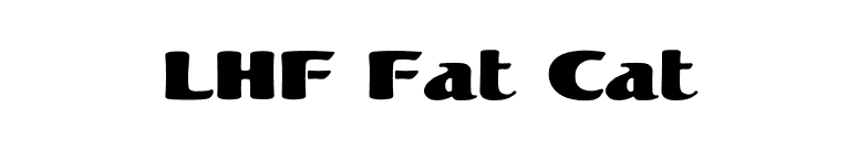 LHF Fat Cat font preview
