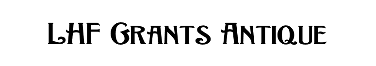 LHF Grants Antique font preview