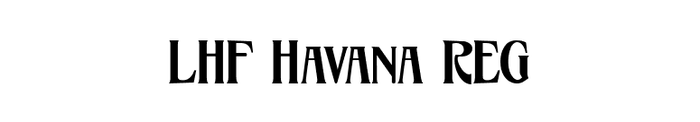 LHF Havana REG font preview