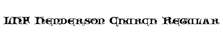 LHF Henderson Church Regular font preview