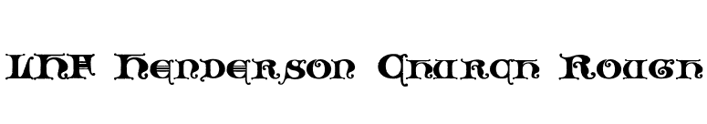 LHF Henderson Church Rough font preview