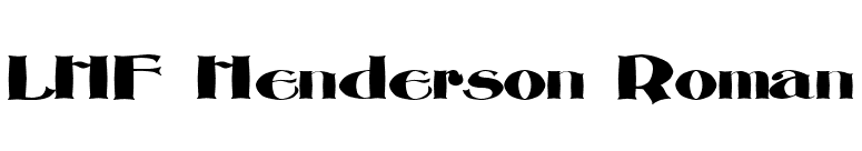 LHF Henderson Roman font preview