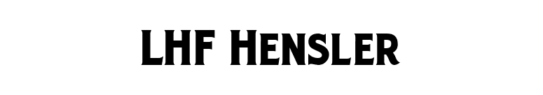 LHF Hensler font preview