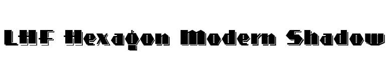 LHF Hexagon Modern Shadow font preview