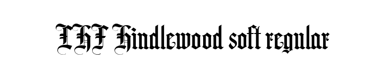 LHF Hindlewood soft regular font preview