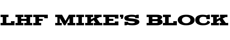 LHF Mike's Block font preview