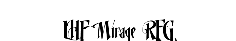 LHF Mirage REG font preview