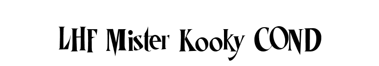 LHF Mister Kooky COND font preview