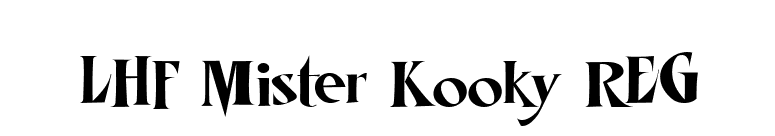 LHF Mister Kooky REG font preview