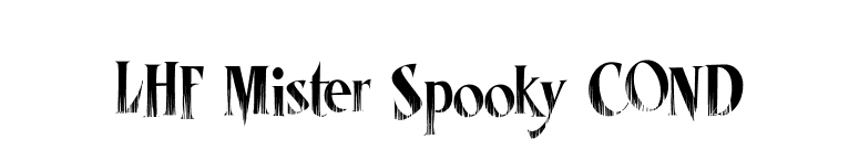 LHF Mister Spooky COND font preview