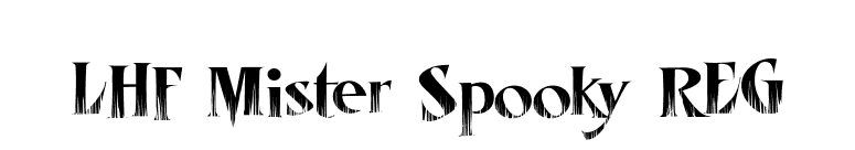 LHF Mister Spooky REG font preview