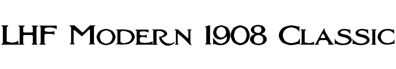 LHF Modern 1908 Classic font preview