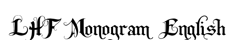 LHF Monogram English font preview