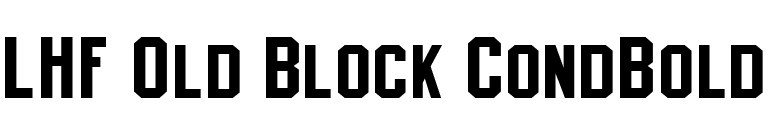 LHF Old Block CondBold font preview