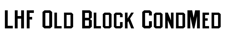 LHF Old Block CondMed font preview