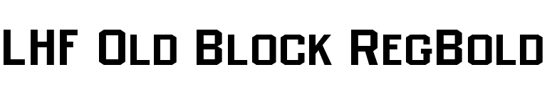 LHF Old Block RegBold font preview