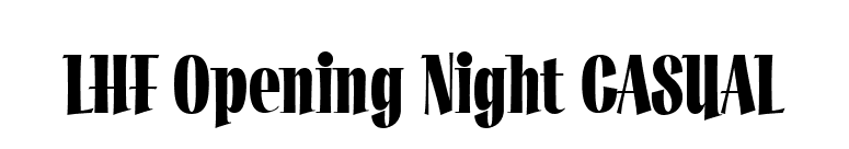 LHF Opening Night CASUAL font preview