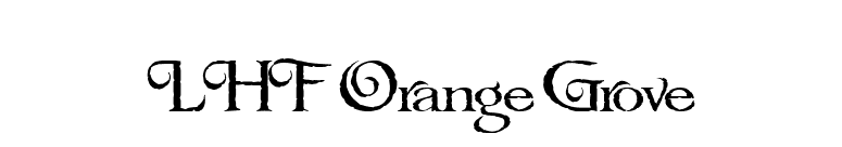 LHF Orange Grove font preview