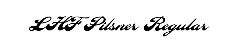 LHF Pilsner Regular font preview