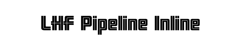 LHF Pipeline Inline font preview