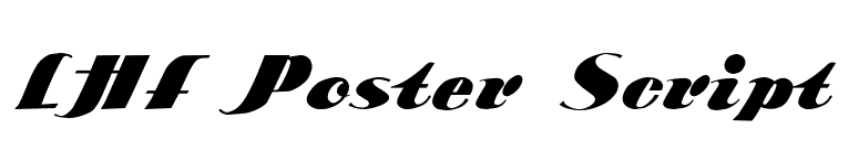LHF Poster Script font preview
