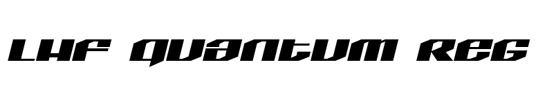LHF Quantum REG font preview