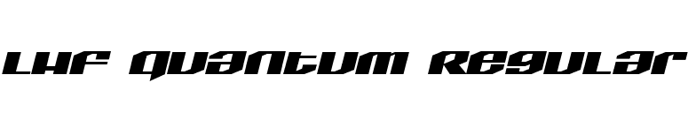 LHF Quantum Regular font preview