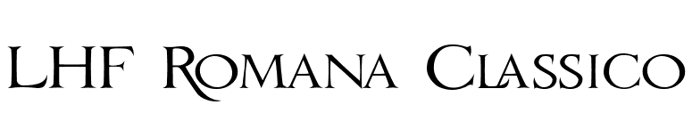 LHF Romana Classico font preview