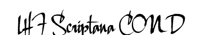 LHF Scriptana COND font preview