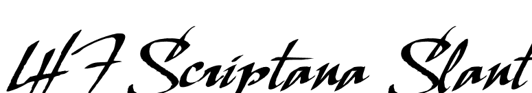 LHF Scriptana Slant font preview