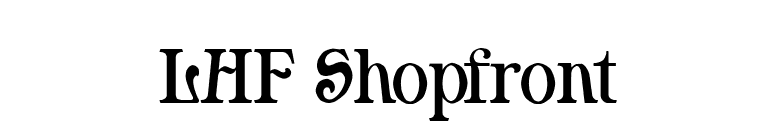 LHF Shopfront font preview