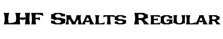 LHF Smalts Regular font preview