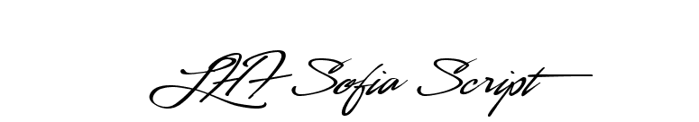 LHF Sofia Script font preview