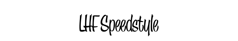 LHF Speedstyle font preview