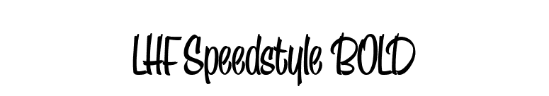 LHF Speedstyle BOLD font preview