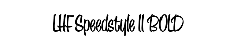 LHF Speedstyle II BOLD font preview