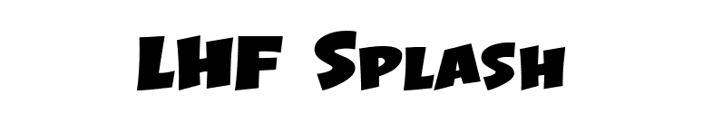 LHF Splash font preview