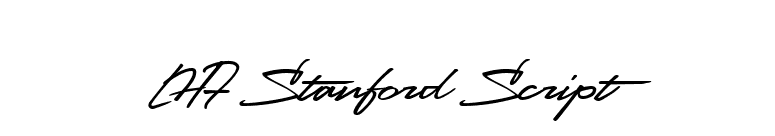 LHF Stanford Script font preview