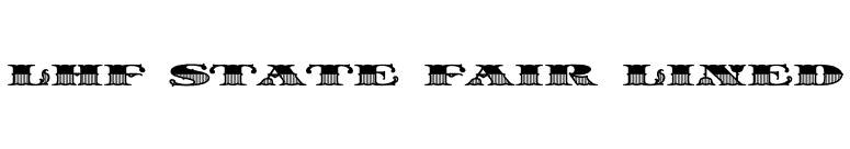 LHF State Fair Lined font preview