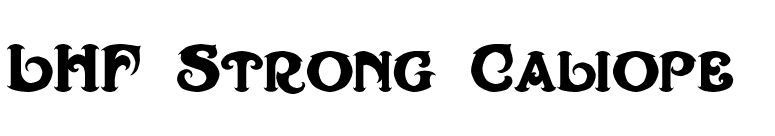 LHF Strong Caliope  font preview