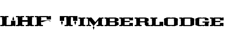LHF Timberlodge font preview